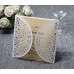Laser Holder White Rose Invitation Wedding Card Wholesale Square Invitation Card